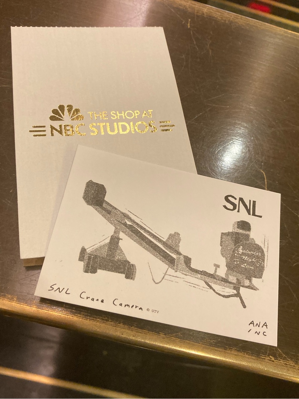 SNL Crane Camera - Shop NBC Studios Ana Inciardi Mini Print Vending Machine New
